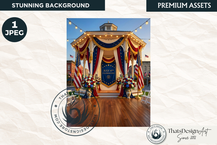 Patriotic Americana Backdrops - 4th of july backgrounds