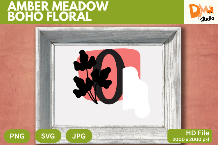 Boho Floral Svg Image 17