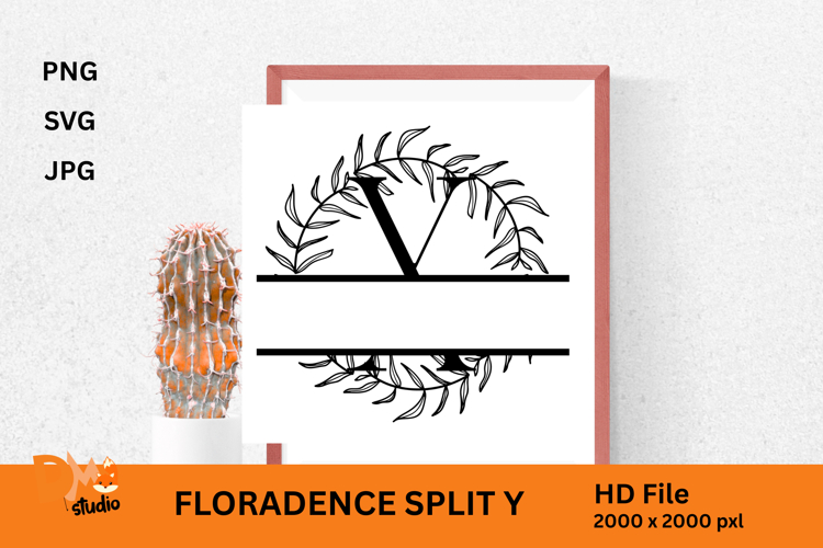 Floral Monogram Letter Svg Image 14