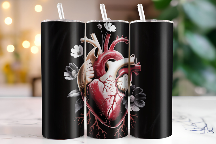 Heart Tumbler Wrap | Sublimation | Tumblers