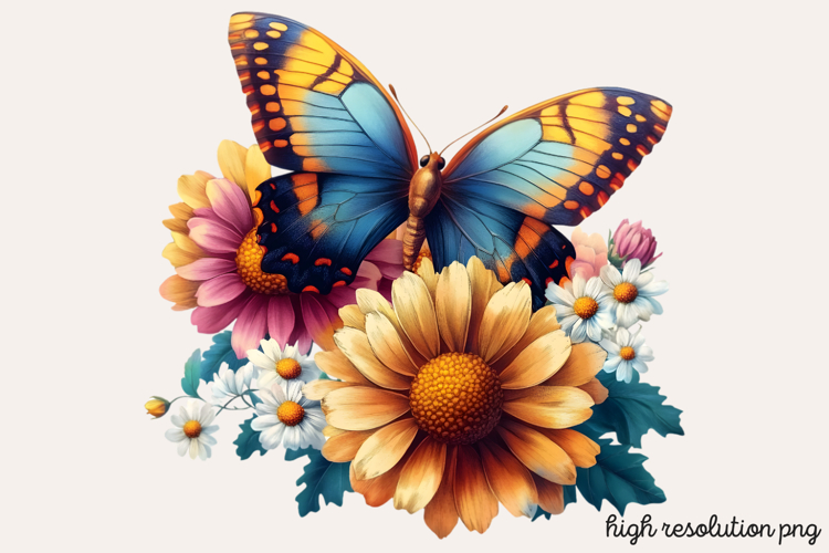Watercolor Flowers Svg Image 22
