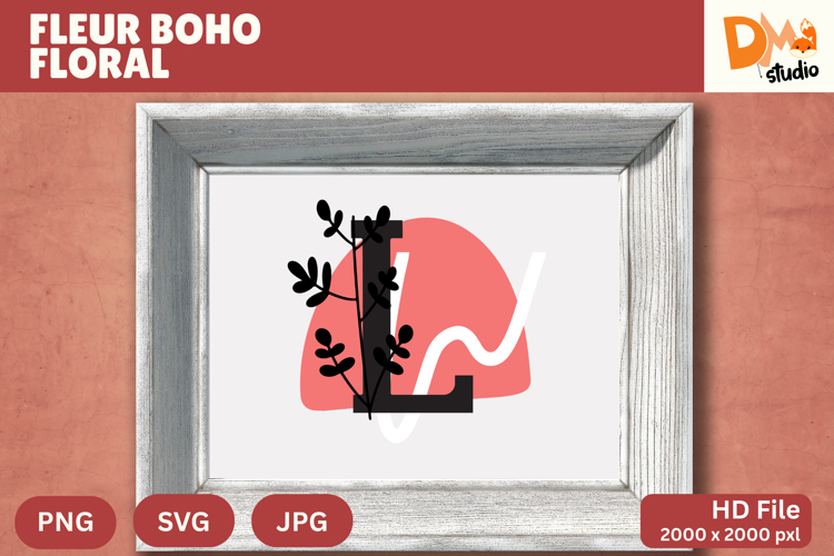 Boho Floral Svg Image 3