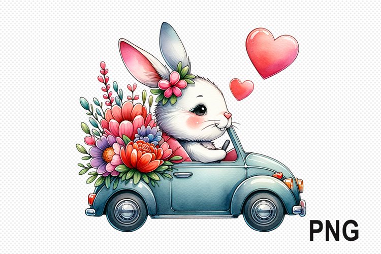 Easter Day Bunny Sublimation - Easter Day Clipart PNG Design