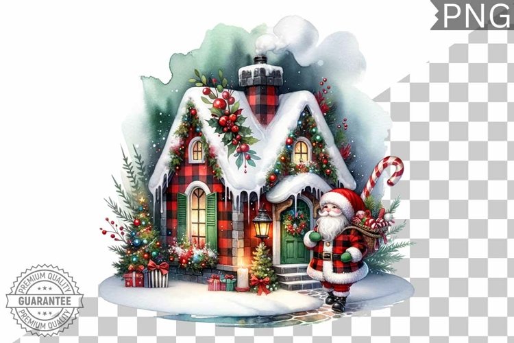 Christmas Santa Sublimation - Clipart PNG Design