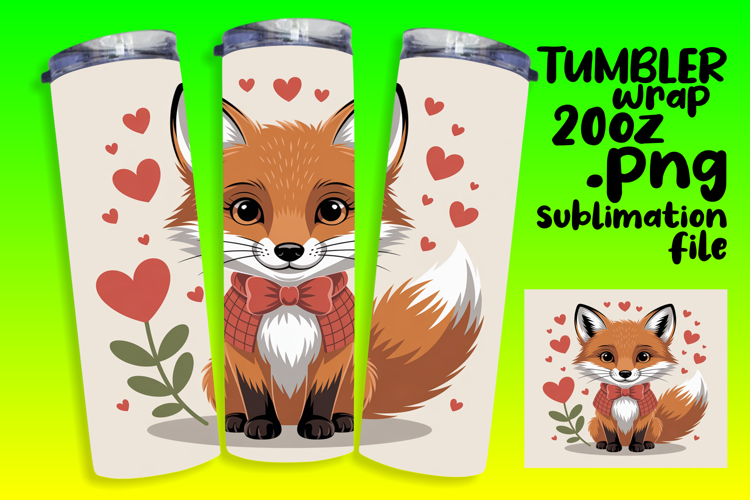 FRESH PNG for 20oz Tumbler Design , Valenines Animals