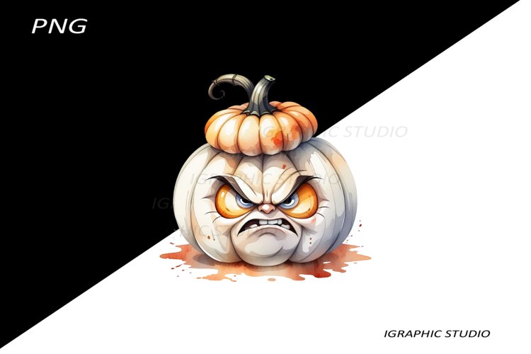 Halloween white Pumpkin Clipart