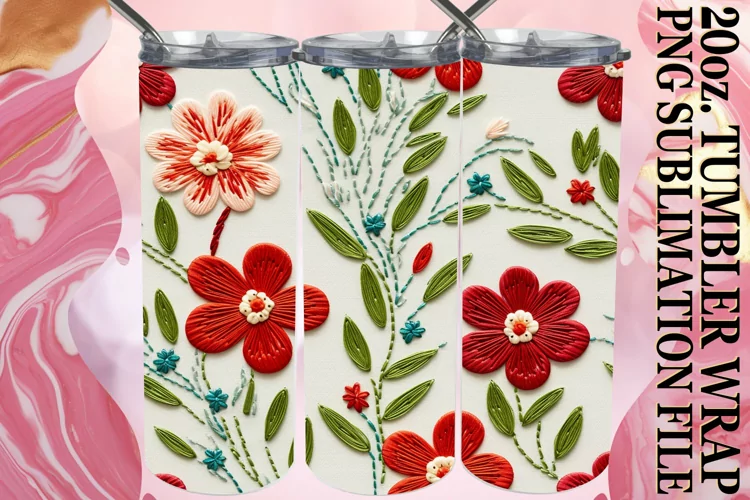 Vibrant Springtime Beauty in Tumbler Wrap