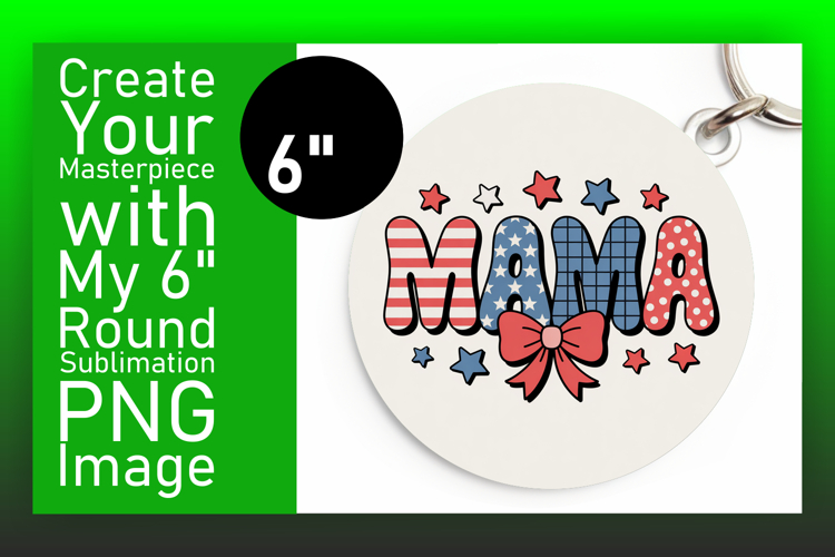 Whimsical Circle Design for Sublimation , Mama example image 1