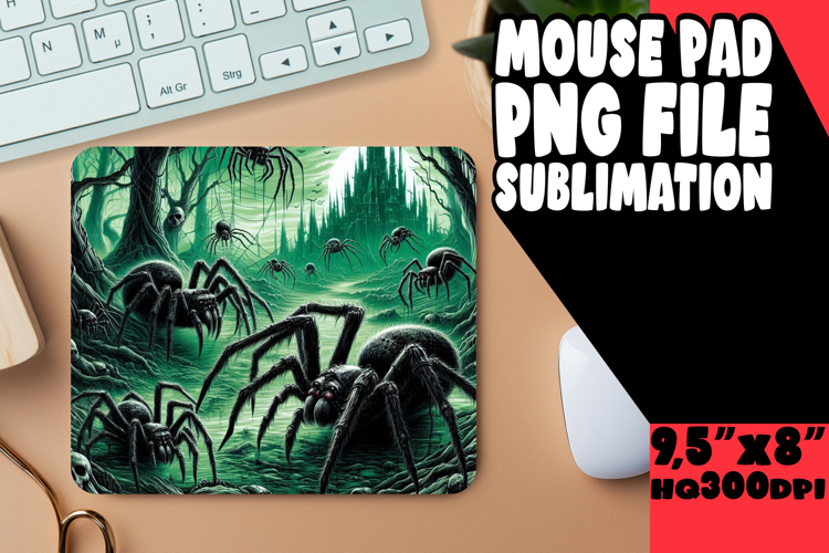 Cheerful DESK MAT Inspirational Magic, Horror Halloween