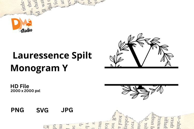 Floral Monogram Letter Svg Image 2