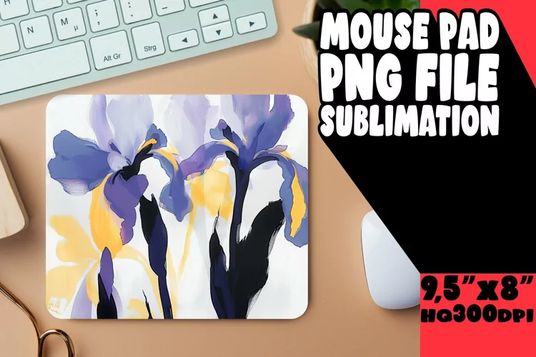Blossom Burst Mouse Pad Sublimation