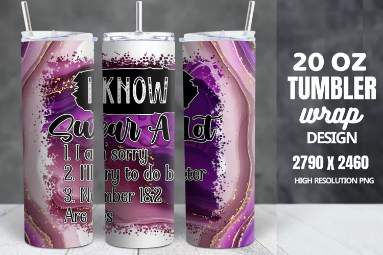 Funny Quotes 20oz Skinny Tumbler Sublimation, Sarcastic