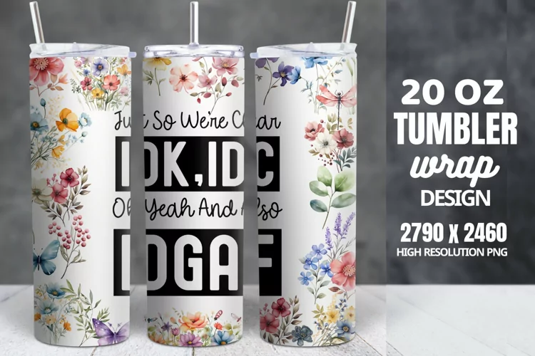 Funny Quotes 20oz Skinny Tumbler Sublimation, Sarcastic