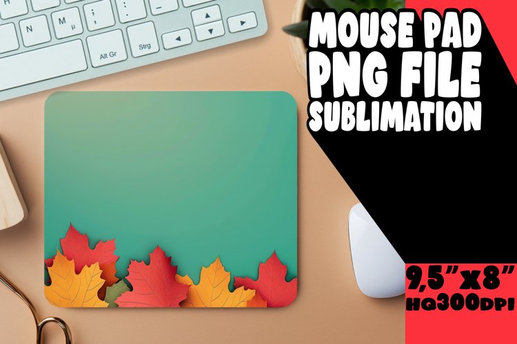 Gradient Pattern Mouse Pad for Sublimation Printing example image 1