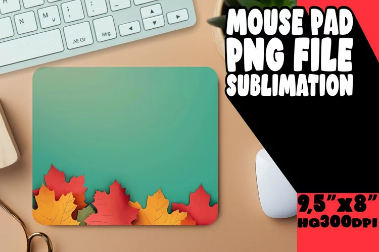 Gradient Pattern Mouse Pad for Sublimation Printing