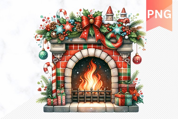 Christmas Fireplace Png Image 22