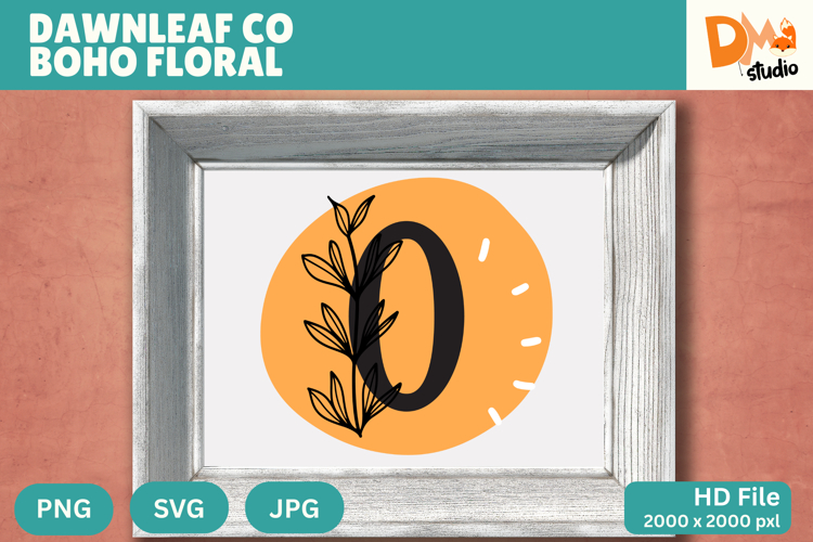 Floral Monogram Letter Svg Image 21