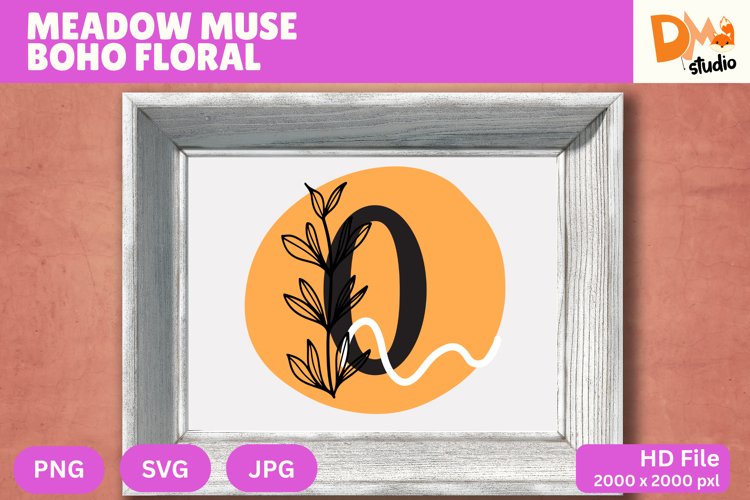 Floral Monogram Letter Svg Image 20