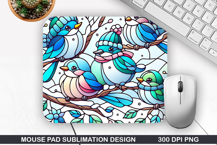 Mouse Pad Sublimation, Christmas Mouse Pad PNG Design
