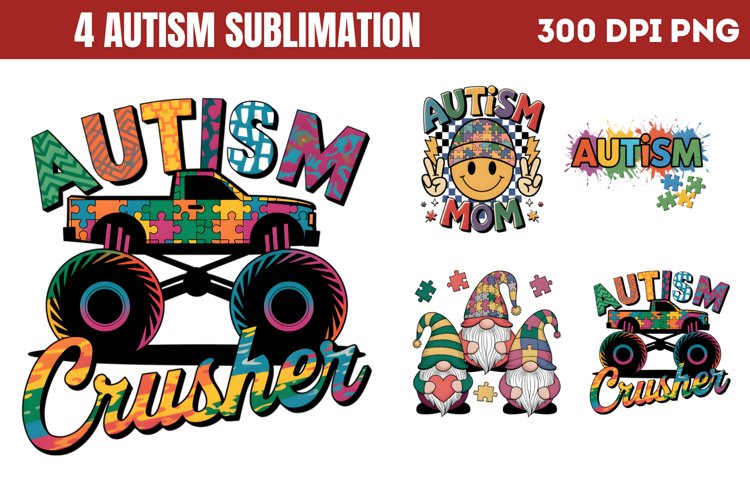 Autism Sublimation PNG