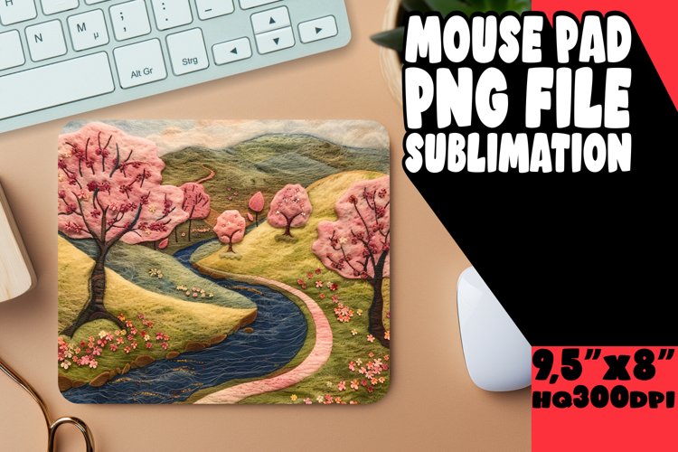 Stunning 3D Landscape for Mouse Pad Sublimation example image 1