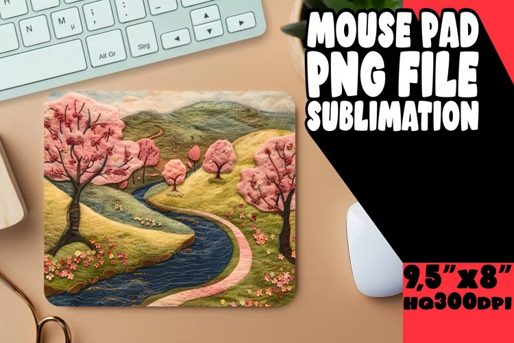 Stunning 3D Landscape for Mouse Pad Sublimation