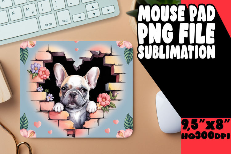 Whimsical Desk Pad Sublimation Ideas, Cute Dog
