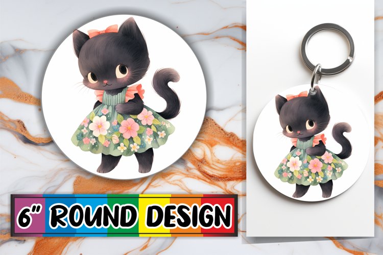 Lovely Cat Lover Round Design