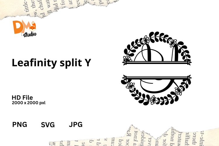Floral Monogram Letter Svg Image 19
