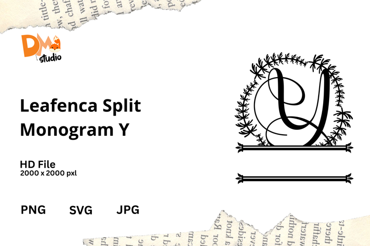 Floral Monogram Letter Svg Image 22