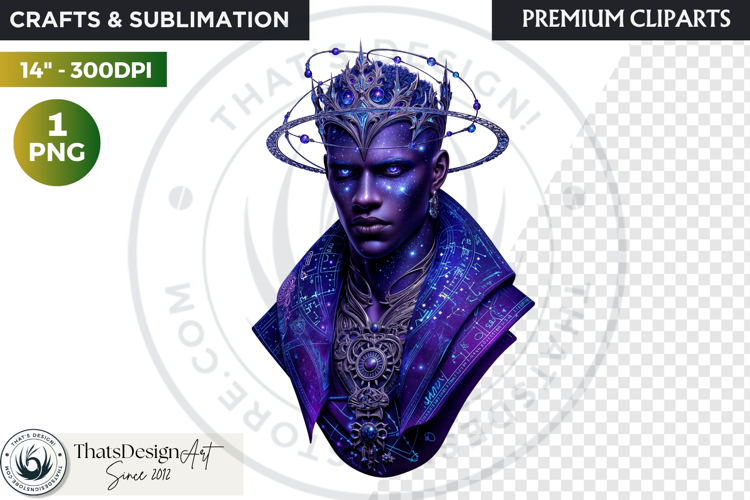 Fantasy Ruler Clipart PNG, Fantasy King & Queen Portrait