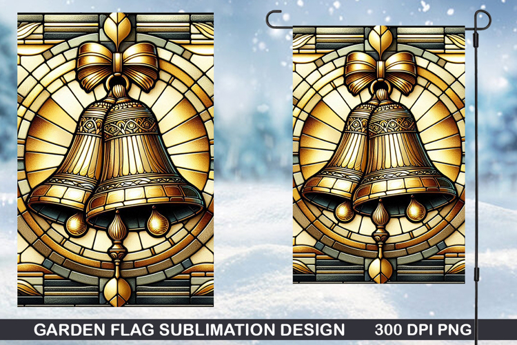 Garden Flag Sublimation| Christmas Garden Flag PNG Design