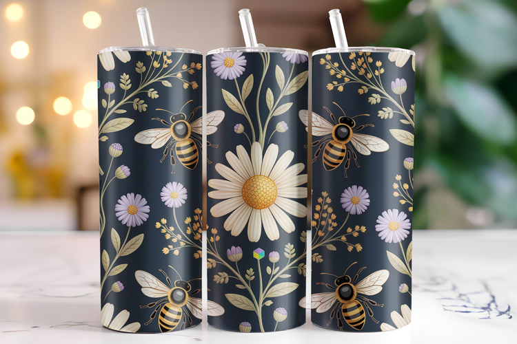 Flowers Tumbler Wrap | Sublimation | Tumblers