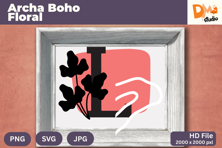 Boho Floral Svg Image 17