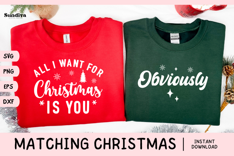 Matching Christmas Quote SVG | Obviously