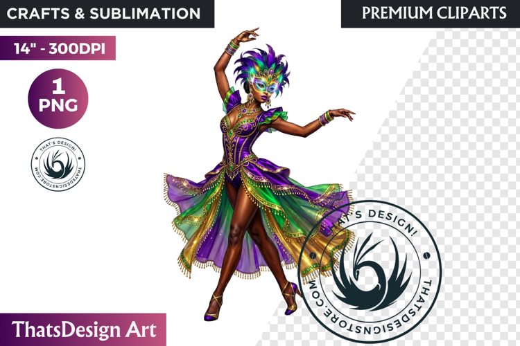 Mardi Gras Carnival Masquerade Clipart PNG scrapbooking