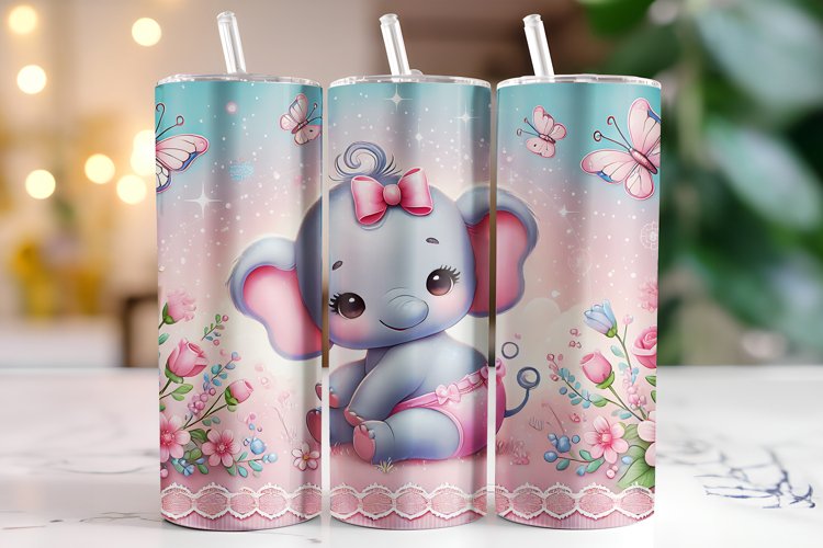 Elephant Watercolor Clipart Image 15