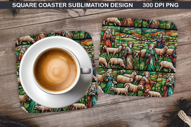 Christian Coaster Sublimation, Christian Coaster PNG Design