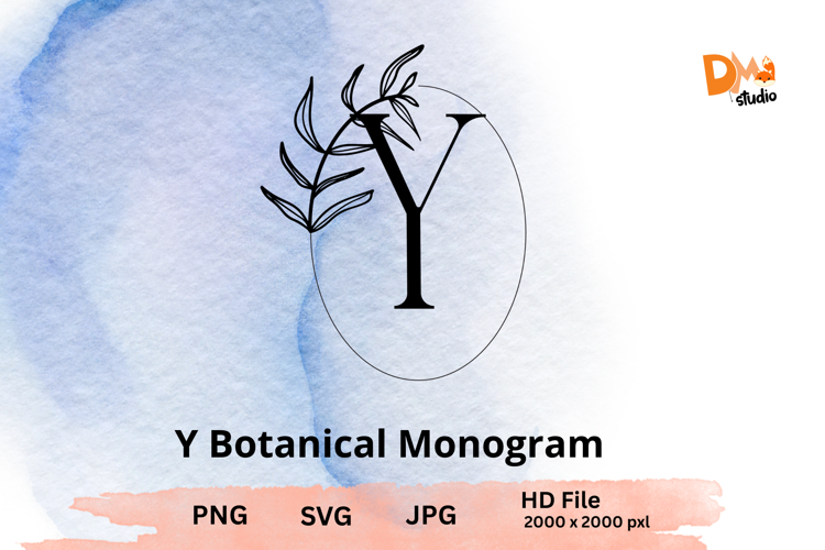 Leaf Monogram Svg Image 15