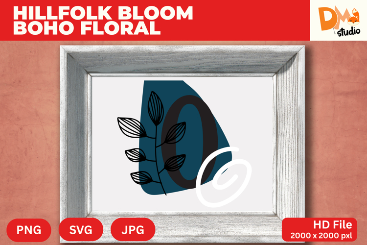 Boho Floral Svg Image 9