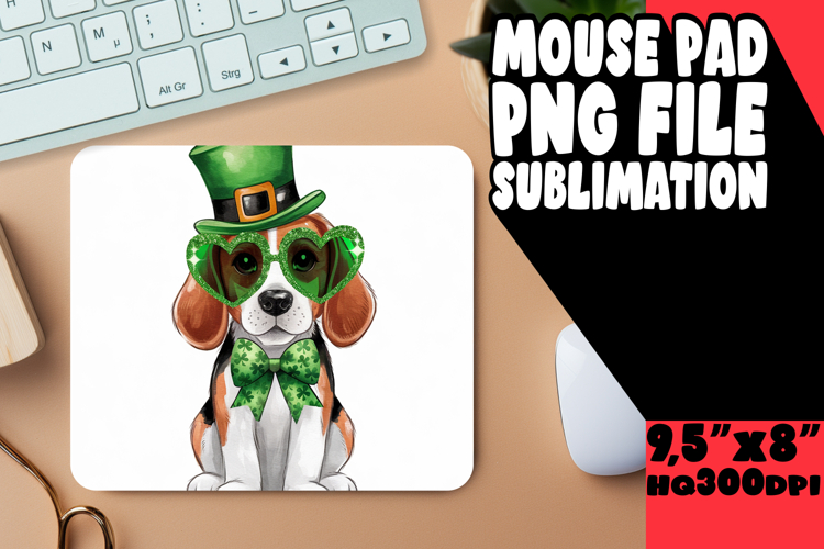 CHEERFUL MOUSE MAT PLAYFUL DESIGN, St Patrick