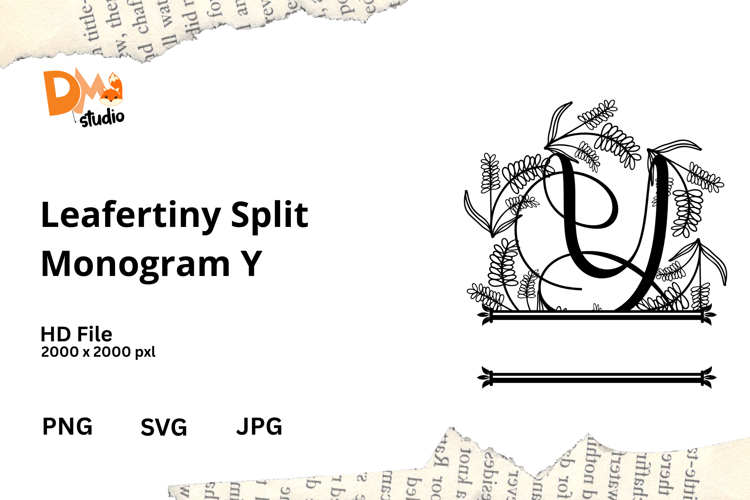 Floral Monogram Letter Svg Image 9