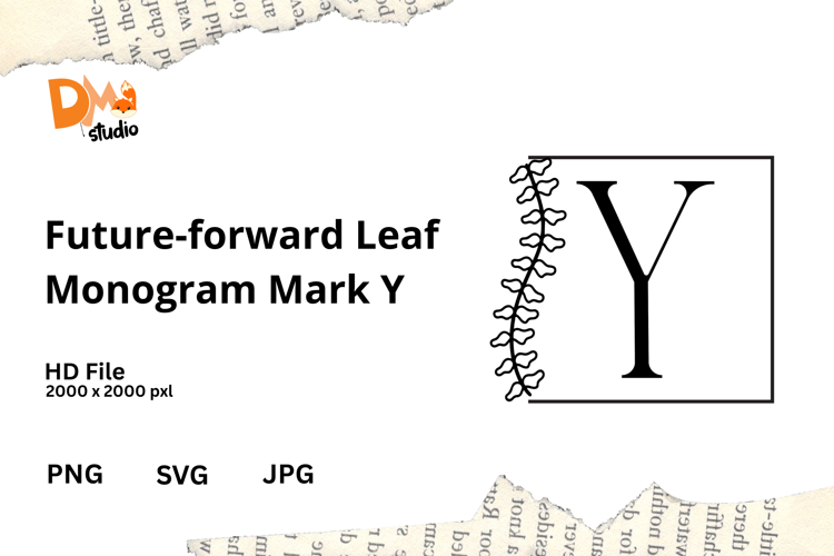Future-forward Leaf Monogram Mark