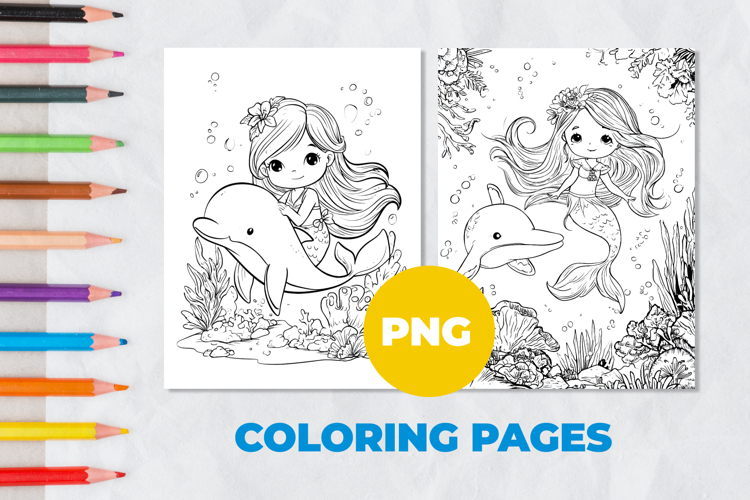 Mermaid Princess Coloring Pages | Coloring book