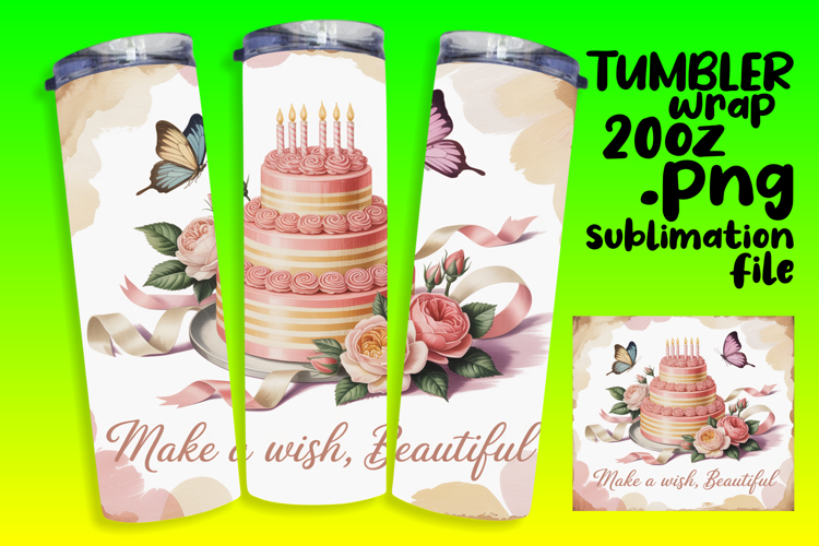 20oz Tumbler Graphic for Sublimation , Girl Quote