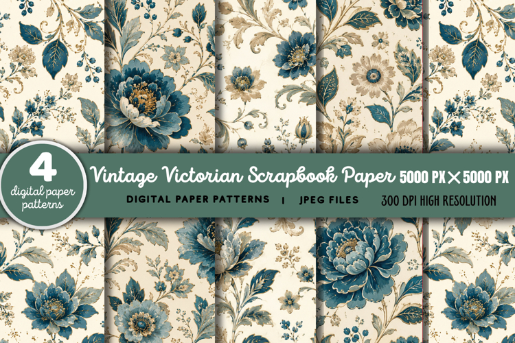 Victorian Scrapbook Paper JPG