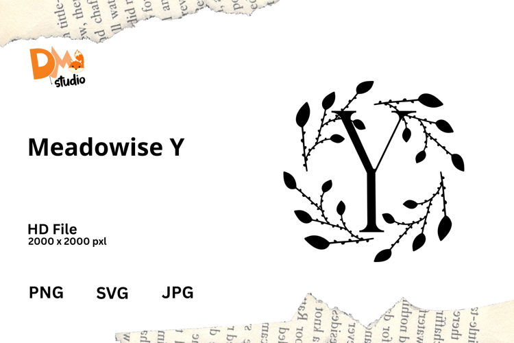 Floral Monogram Letter Svg Image 12
