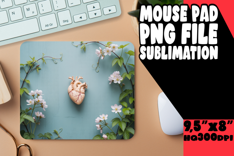 SWEET desk MAT Sublimation Ideas, 3D Heart
