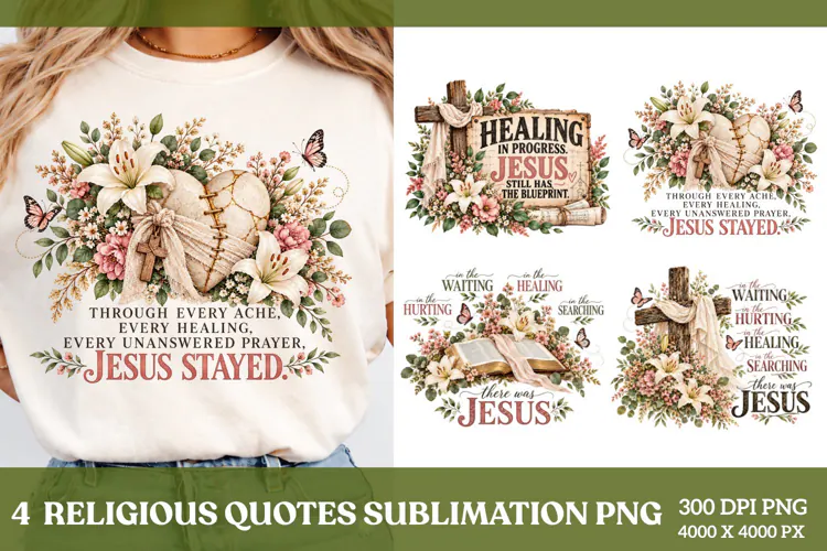 4 Inspirational Christian Quotes PNG