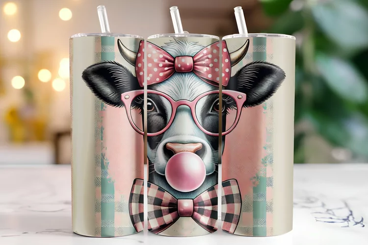 Cow Tumbler Wrap | Sublimation | Tumblers